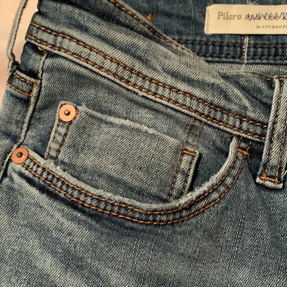 Pilcro and Anthropologie Slim Boyfriend Patchwork Jeans, size 26 - Picture 7 of 16